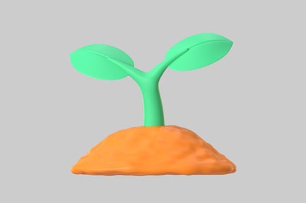 Preview: Stylized Sprout with Green Leaves