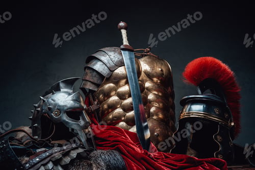 Preview: Ancient rome soldier and gladiator outfit and sword