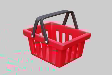 Preview: Red Shopping Basket