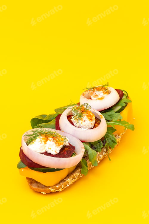 Preview: Homemade vegetable sandwich