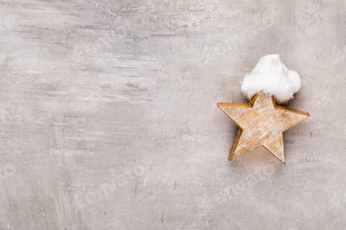 Preview: Christmas decor stars, Christmas greeting card. - Image