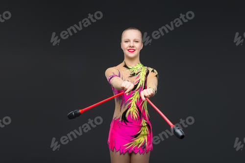 Preview: Beautiful teenage gymnast girl