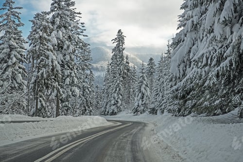 Preview: Tatra Mountain Snowy Road