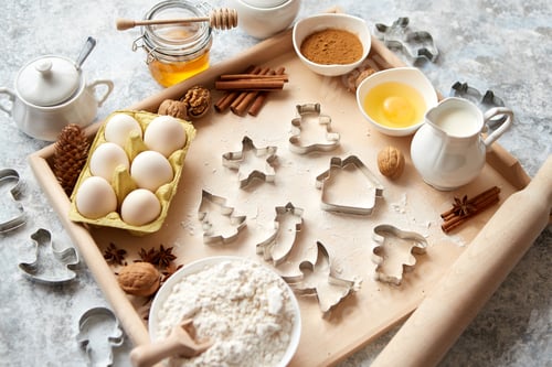 Preview: Delicious fresh and healthy ingredients for Christmas gingerbread