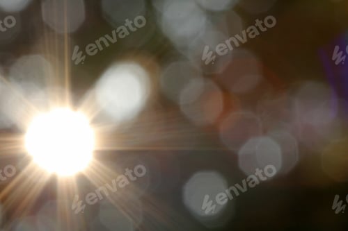 Preview: Abstract Nature Background Of Sun And Leaves - Softly Blurred Nature Background Of The Sun Shining