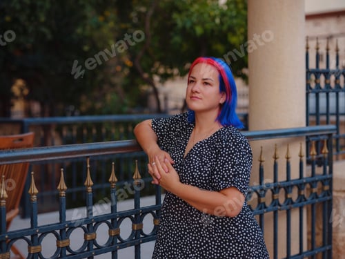 Preview: female summer old town walk in Antalya Turkey
