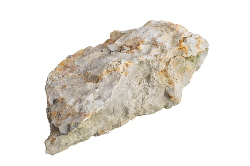 Preview: limestone on white isolated background