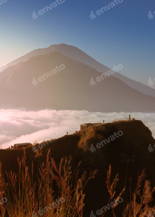 Preview: Beautiful view of a mount Batur in Indonesia