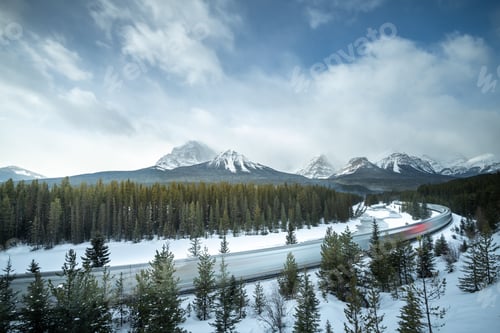 Preview: Morant's curve Banff national park, Alberta Canada