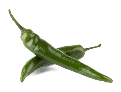 Preview: Hot chili peppers isolated on white background