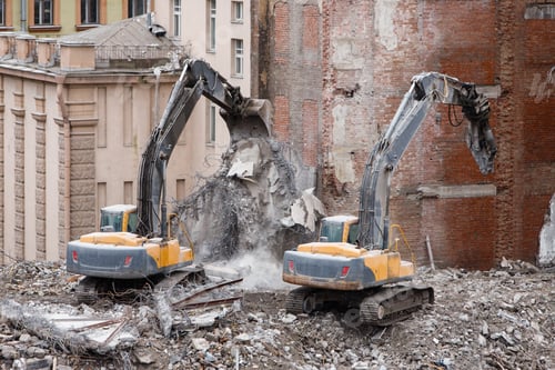 Preview: Complete mechanized demolition of a building