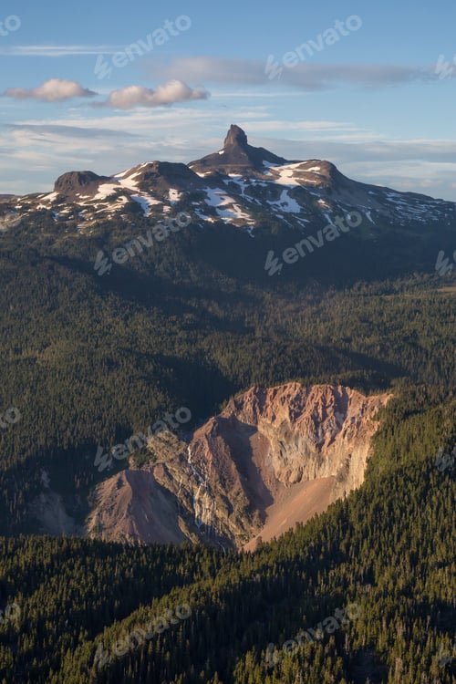 Preview: Aerial Canadian Mountain Landscape. Nature Background