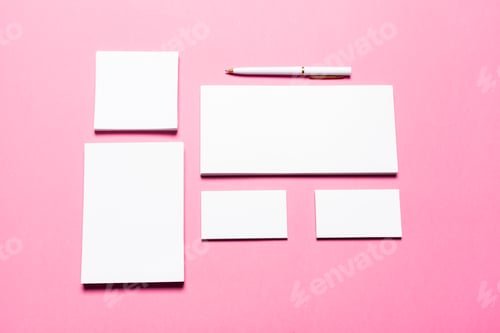 Preview: Mock up on pink background