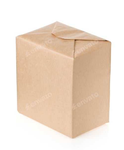 Preview: parcel isolated on white