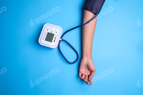 Preview: Hands Checking Blood Pressure Using Digital Technology