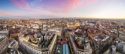 Preview: Milan, Italy Cityscape from Above