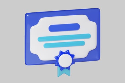 Preview: Stylized Blue Certificate of Achievement