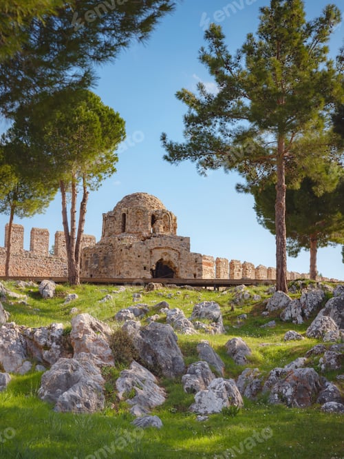 Preview: Alanya, turkey, winter walk by mediterranean sea