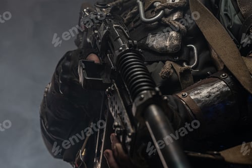 Preview: Close up photo shoot of cyborg costume