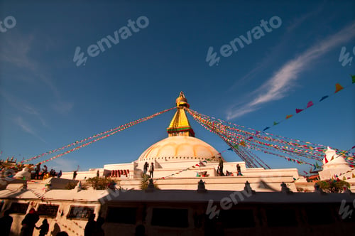 Preview: Boudhanath Stupa in Kathmandu, Nepal, UNESCO World Heritage Site.