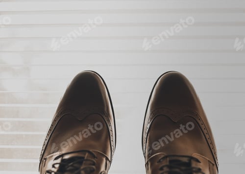 Preview: Men classic fashion formal black shoes accessories
