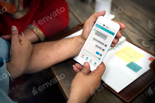 Preview: Indian Couple Using Device Concept
