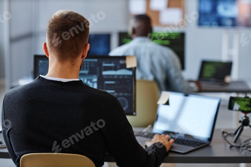 Preview: Man in IT Company Office