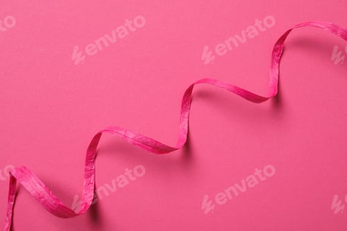 Preview: Concept of different ribbons, pink ribbon on pink background