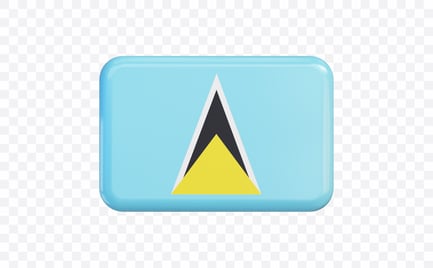 Preview: Saint Lucia Flag Banner
