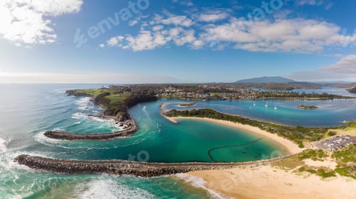 Preview: Aerial View of Narooma in Australia