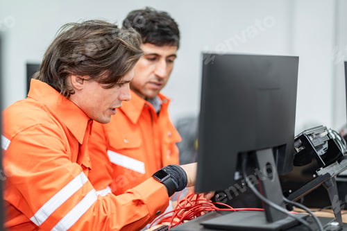 Preview: Team engineers practicing maintenance