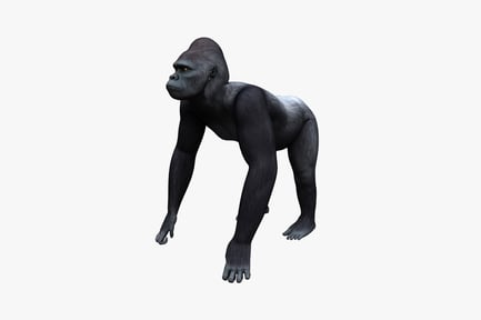 Preview: Armored gorilla in crouching posture