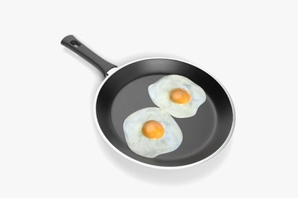 Preview: Sunny-Side Up Eggs in Skillet