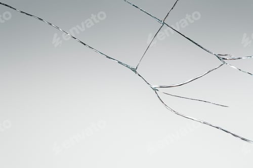 Preview: Gray background with cracked glass texture
