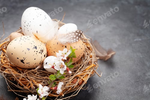 Preview: Easter eggs and cherry blossom