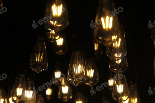 Preview: Bunch of lit light bulbs
