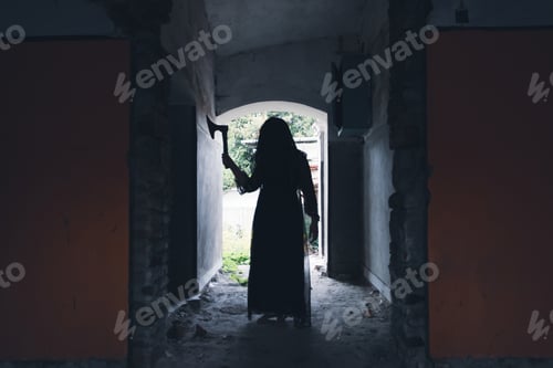 Preview: Scary ghost woman in haunted house