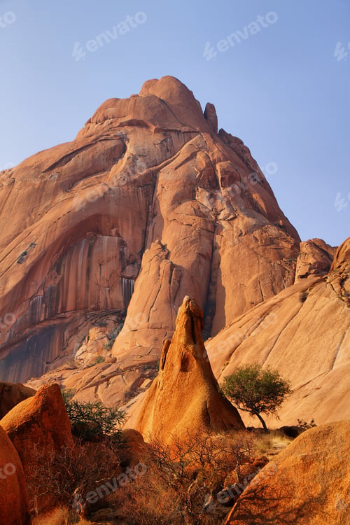 Preview: Colorful rocky landscape in Spitzkoppe Namibia