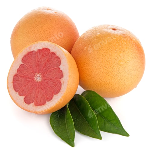 Vorschau: Reife geschnittene rote Grapefruit