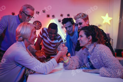 Preview: Women have a competition at party