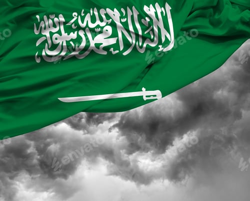 Preview: Saudi Arabia Waving Flag On A Bad Day