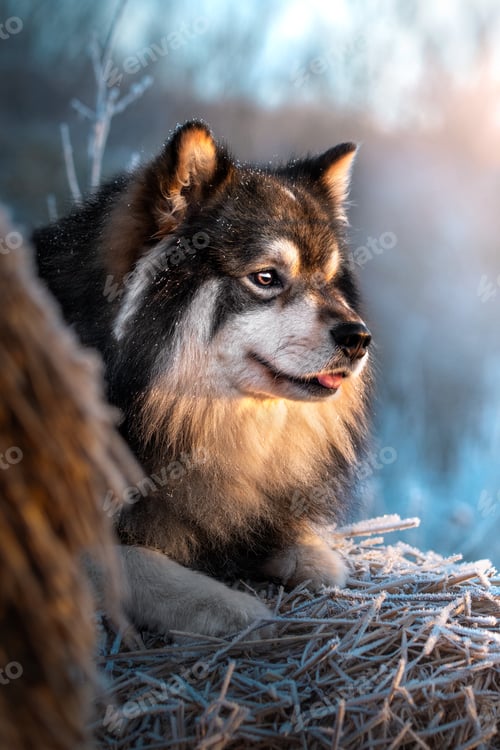 Preview: Portrait of Finnish Lapphund dog