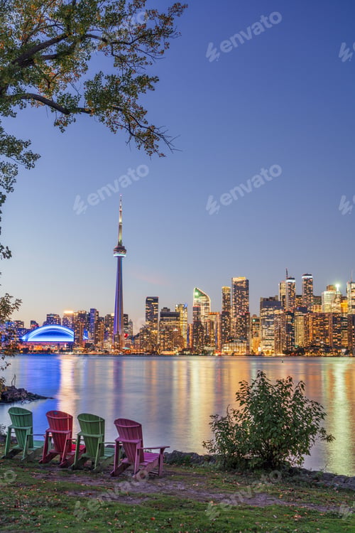 Preview: Toronto, Ontario, Canada Skyline at Night