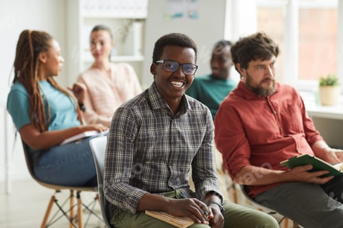 Preview: Young African-American Man at Seminar