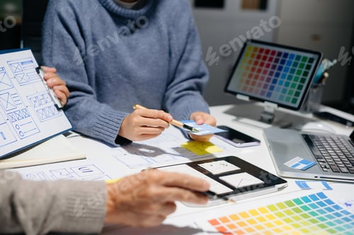 Preview: UX UI design with wireframes, prototypes, and color planning. Creative