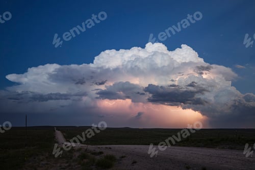 Preview: Lightning Show on the Back Side of a Supercell;;