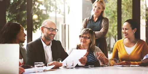 Preview: People in a meeting at a table