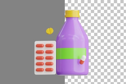 Preview: Medicament 3D Icon