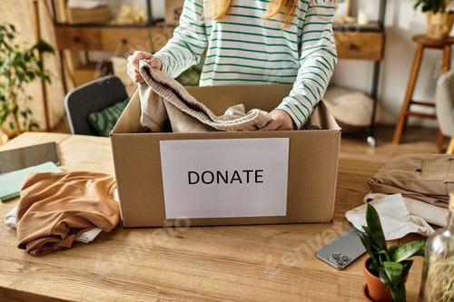 Preview: Sorting clothes for donation enhances sustainable living choices