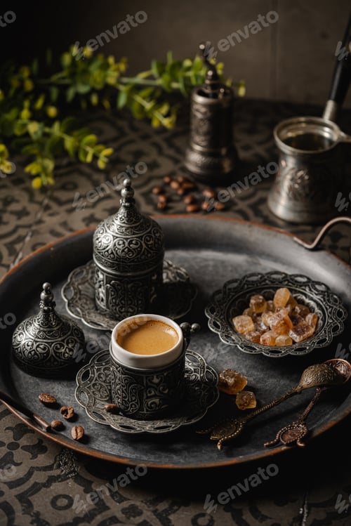 Preview: Turkish Coffee in metal cup